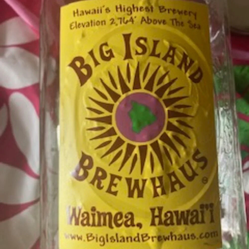 BIG ISLAND BREW HAUS HAWAII ISLAND WAIMEA HAWAII BALL GLASS GROWLER